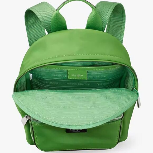 Kate Spade Sam Icon Ksnyl Small Nylon Backpack in KS GREEN main image 5